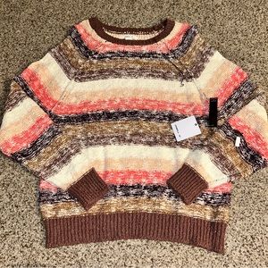 NWT O’Neill Women’s Good Days Relaxed Fit Super Soft Sweater in Chipmunk Size L